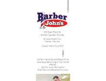 Tablet Screenshot of barberjohns.com